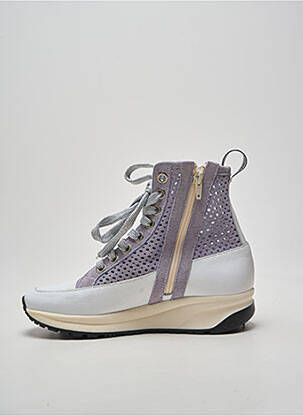 Bottines/boots bout rond talon de 4 à 6cm violet VADDIA femme