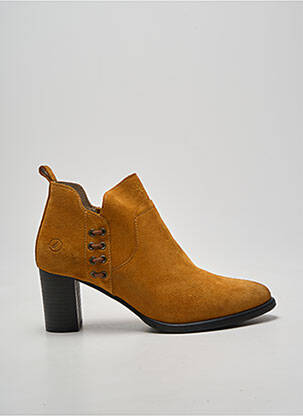 Bottines/boots bout pointu talon de 7 à 9cm jaune CASTA femme