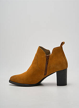 Bottines/boots bout pointu talon de 7 à 9cm jaune CASTA femme
