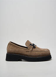 Mocassins bout rond talon de 4 à 6cm marron BUENO femme