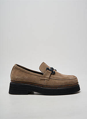 Mocassins bout rond talon de 4 à 6cm marron BUENO femme