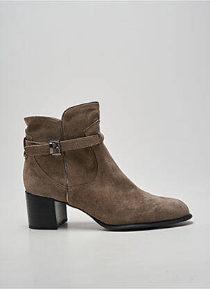 Bottines/boots bout pointu talon de 4 à 6cm gris EMILIE KARSTON femme