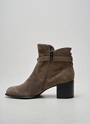 Bottines/boots bout pointu talon de 4 à 6cm gris EMILIE KARSTON femme