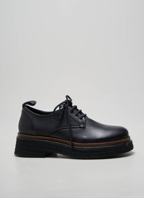 Derbies bout rond talon de 4 à 6cm noir BUENO femme