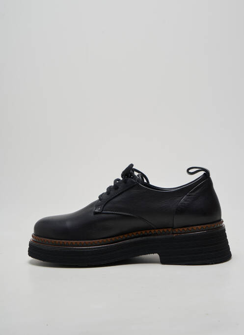 Derbies bout rond talon de 4 à 6cm noir BUENO femme