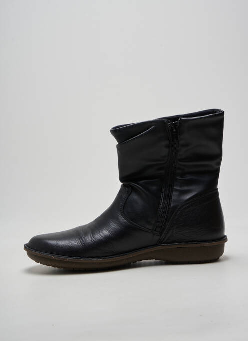 Bottines/boots bout rond talon plat jusqu'à 3cm noir ARIMA femme