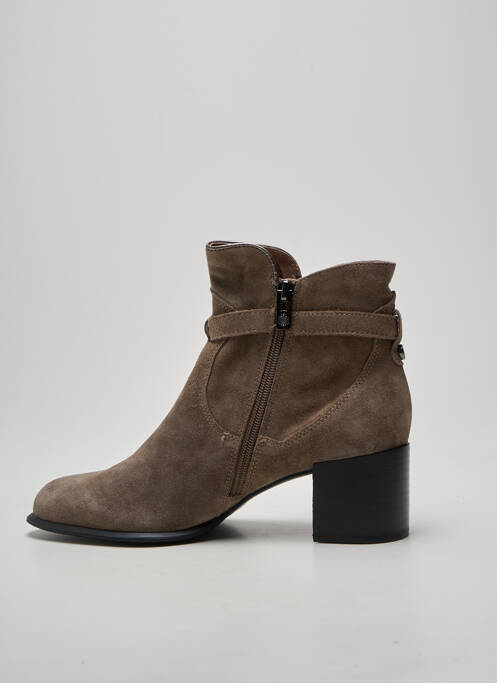 Bottines/boots bout pointu talon de 4 à 6cm gris EMILIE KARSTON femme