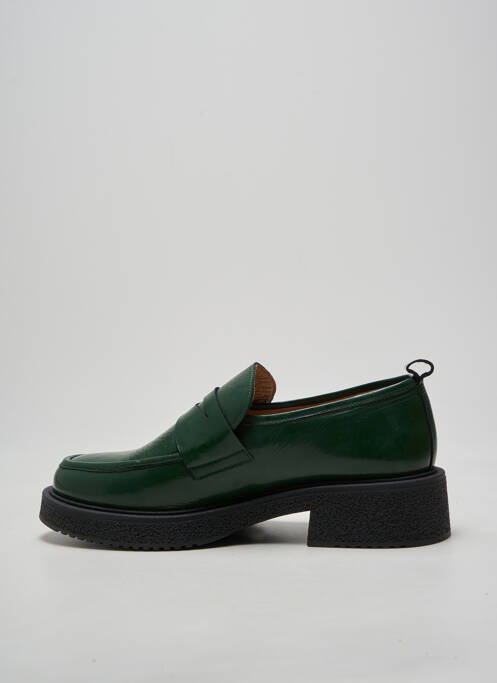Mocassins voute plantaire talon de 4 à 6cm vert PHILIPPE MORVAN femme