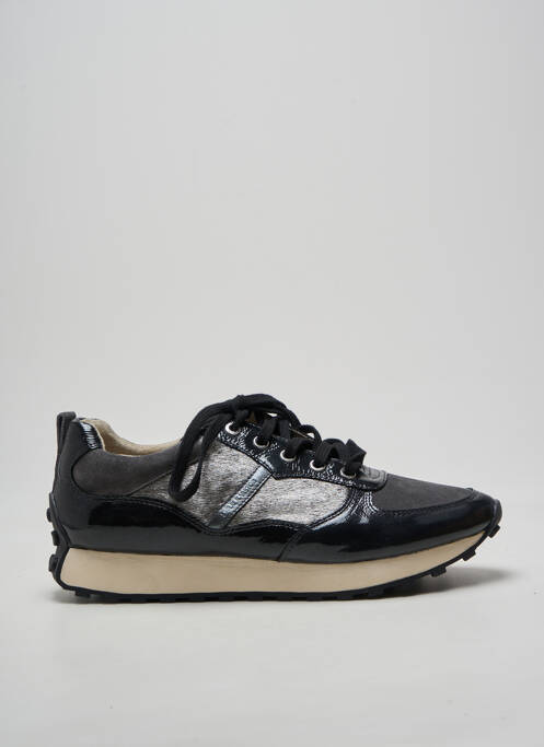 Baskets matière lisse talon plat jusqu'à 3cm noir EMILIE KARSTON femme