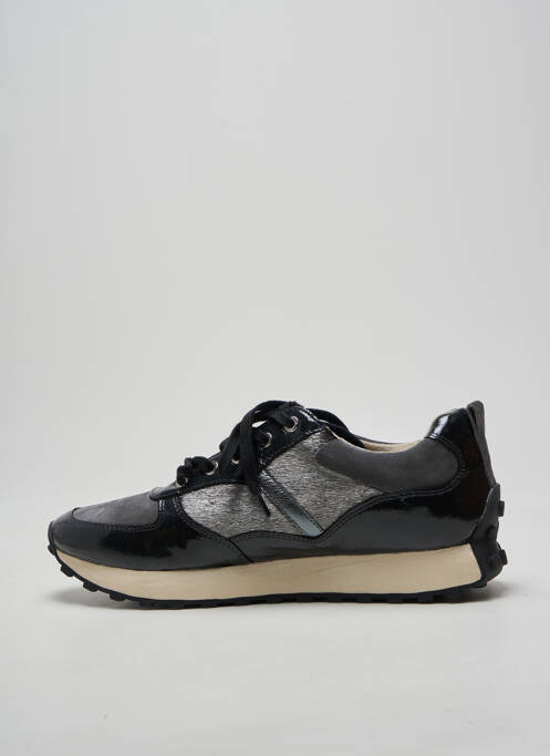 Baskets matière lisse talon plat jusqu'à 3cm noir EMILIE KARSTON femme
