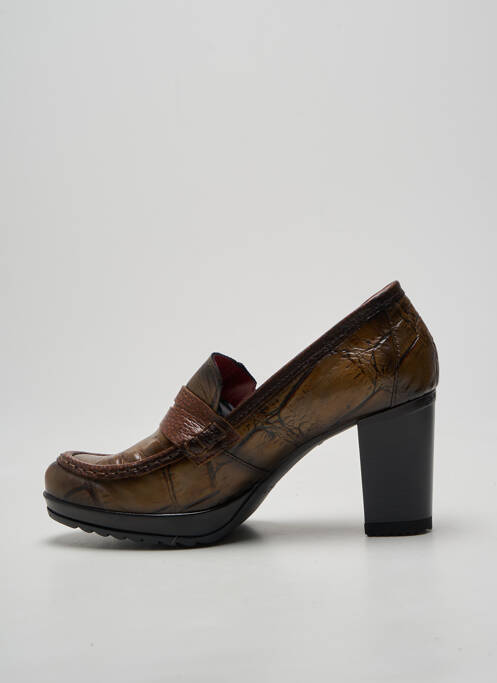 Mocassins bout rond talon de 7 à 9cm marron JOSE SAENZ femme