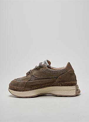Baskets bout rond talon de 4 à 6cm gris GAIMO femme