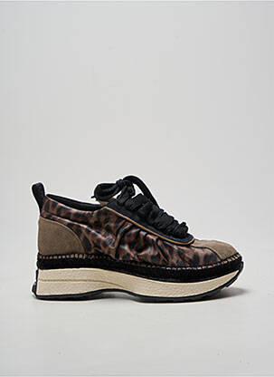 Baskets bout rond talon de 4 à 6cm noir GAIMO femme