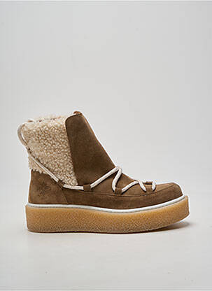 Bottines/boots bout rond talon de 4 à 6cm marron PHILIPPE MORVAN femme