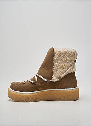 Bottines/boots bout rond talon de 4 à 6cm marron PHILIPPE MORVAN femme