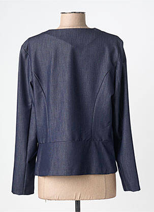 Veste casual col rond bleu GRIFFON femme