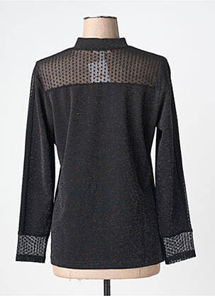 Top stretch manches longues noir GRIFFON femme
