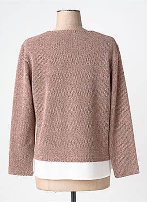 Pull coupe droite manches longues beige PLURIELLES femme