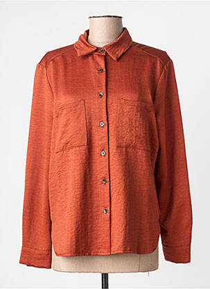 Chemisier coupe droite manches longues orange PAZ TORRAS femme