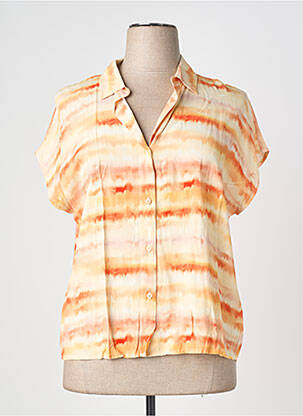 Chemisier manches courtes manches courtes orange PAZ TORRAS femme