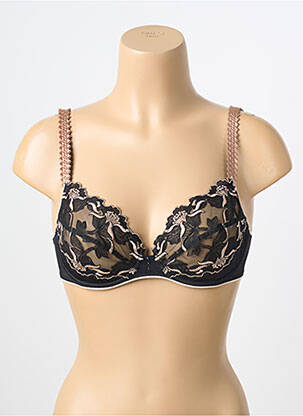 Soutien-gorge légère et transparente haut soutien-gorge emboitant noir MAISON LEJABY femme