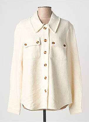 Veste casual coupe droite beige C'EST BEAU LA VIE femme