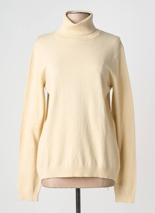 Pull col roulé coupe cintrée manches longues beige LEE COOPER femme