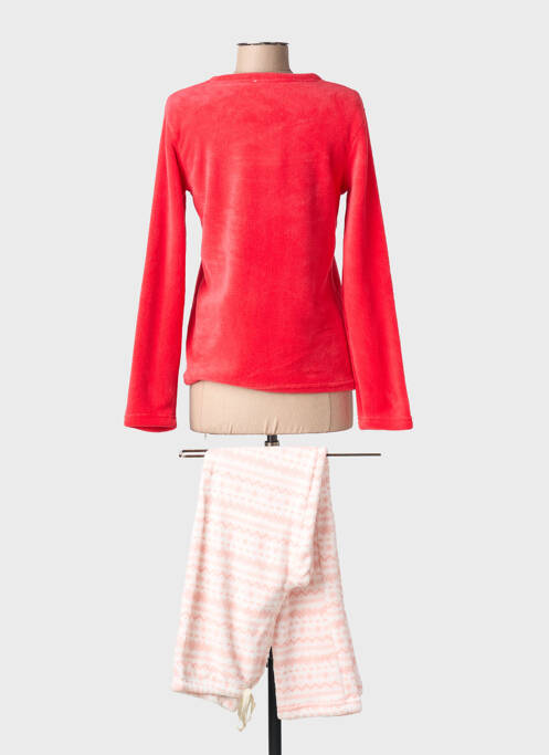 Pyjama coupe droite rouge MELISSA BROWN femme