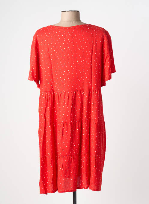 Robe courte manches courtes manches courtes rouge SENORETTA femme