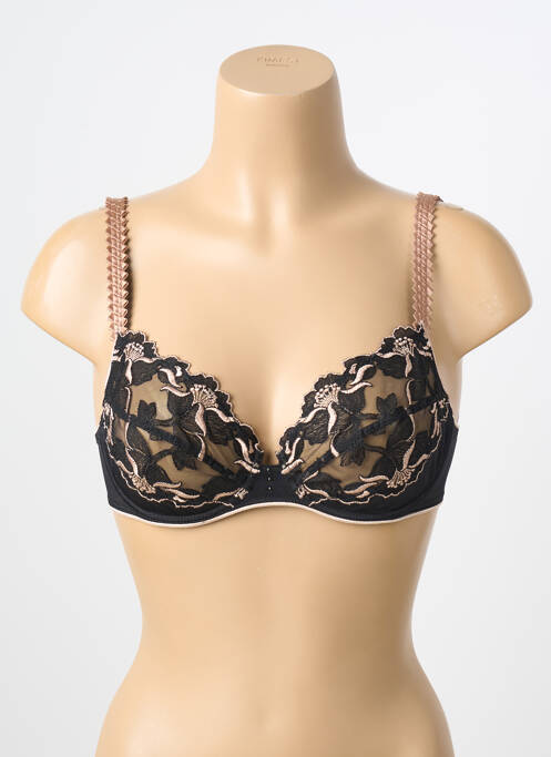 Soutien-gorge légère et transparente haut soutien-gorge emboitant noir MAISON LEJABY femme