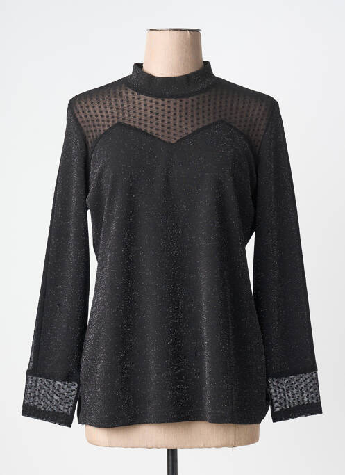 Top stretch manches longues noir GRIFFON femme