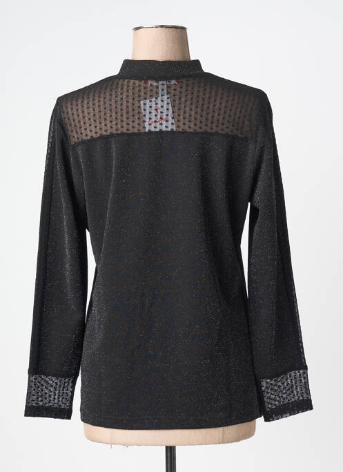 Top stretch manches longues noir GRIFFON femme