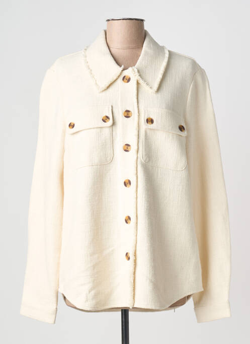 Veste casual coupe droite beige C'EST BEAU LA VIE femme