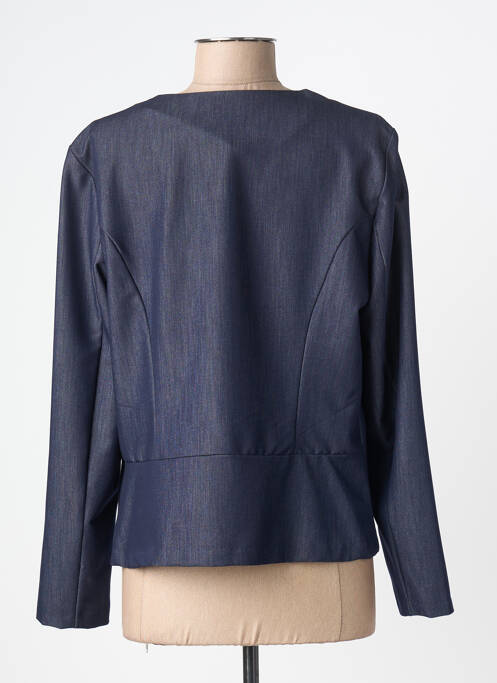 Veste casual col rond bleu GRIFFON femme