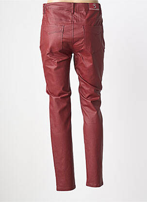 Pantalon slim stretch taille normale rouge S.QUISE femme
