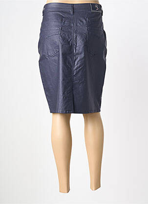 Jupe mi-longue stretch bleu S.QUISE femme