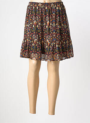 Jupe courte coupe droite noir C'EST BEAU LA VIE femme