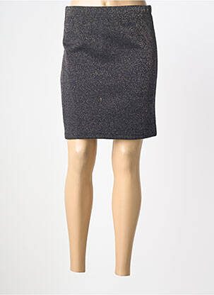 Jupe courte taille élastique noir UN TEMPS POUR ELLE femme