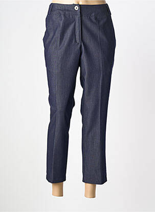 Pantalon 7/8 stretch taille normale bleu GRIFFON femme