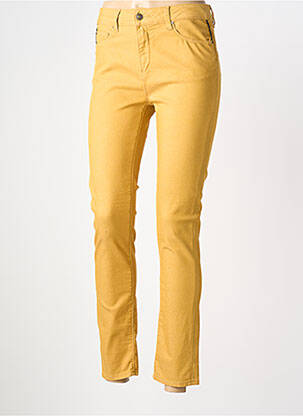 Pantalon slim stretch taille normale jaune LEE COOPER femme
