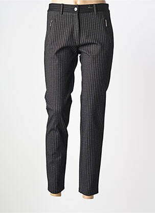 Pantalon slim stretch taille normale noir PAZ TORRAS femme