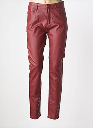 Pantalon slim stretch taille normale rouge S.QUISE femme
