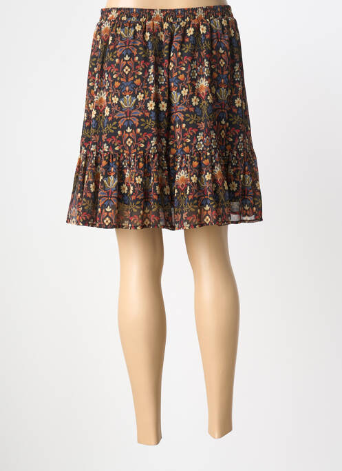 Jupe courte coupe droite noir C'EST BEAU LA VIE femme