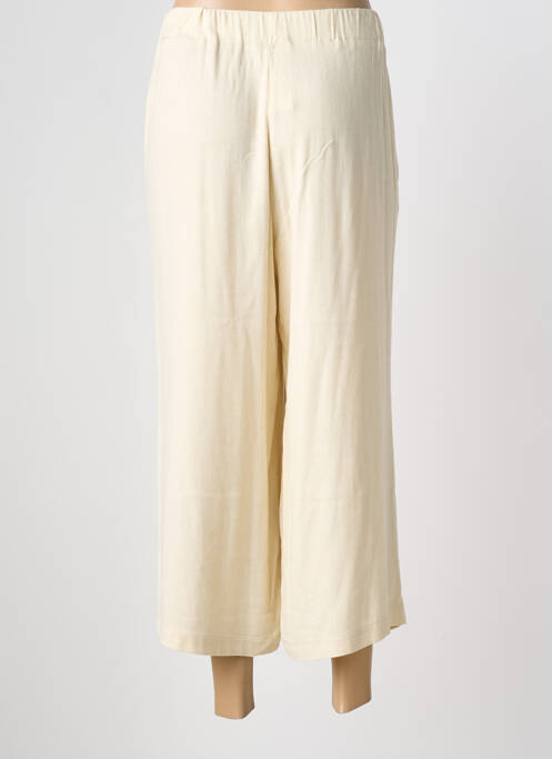 Pantacourt coupe droite taille normale beige PAZ TORRAS femme