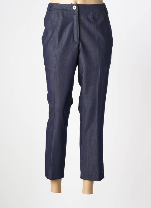 Pantalon 7/8 stretch taille normale bleu GRIFFON femme