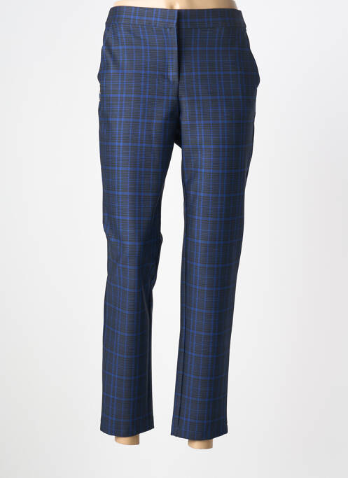 Pantalon 7/8 stretch taille normale bleu PAZ TORRAS femme