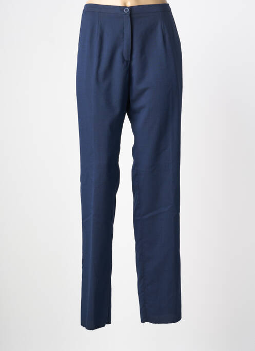 Pantalon droit stretch taille normale bleu GRIFFON femme