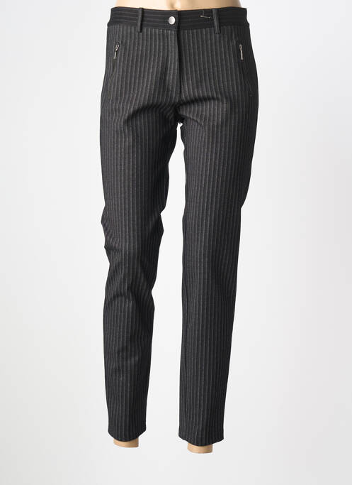 Pantalon slim stretch taille normale noir PAZ TORRAS femme