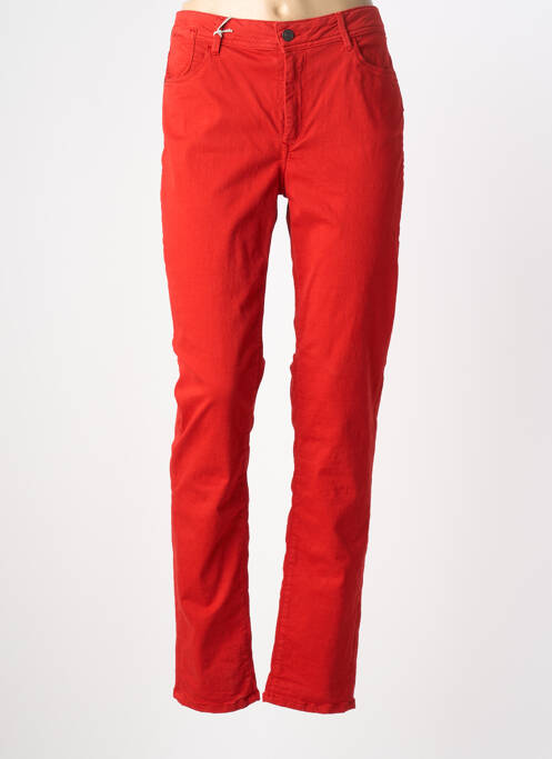 Pantalon slim tissage popeline taille normale rouge LEE COOPER femme