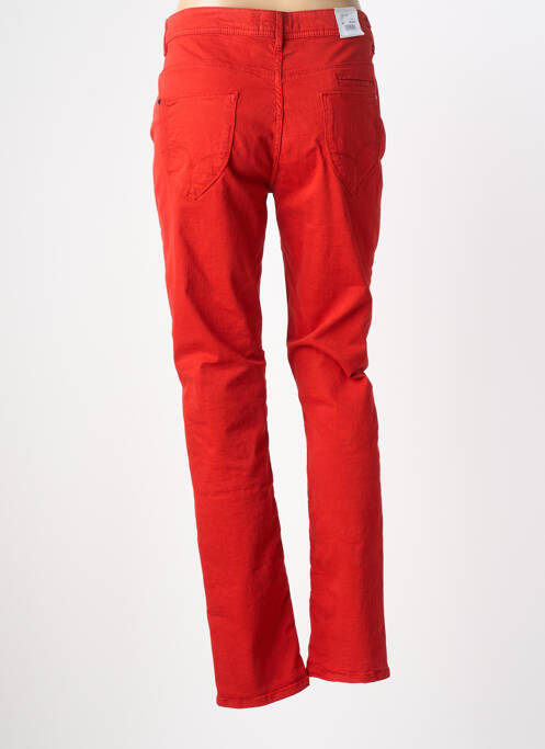 Pantalon slim tissage popeline taille normale rouge LEE COOPER femme